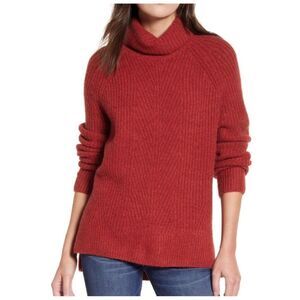 Madewell ribbed turtleneck chunky sweater